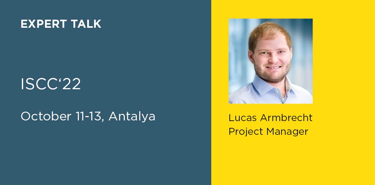 Präsentation von Project Manager Lucas Armbrecht am ISCC'22 in Antalya, Türkei
