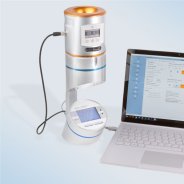 Calibration: Digital anemometer MAS-100 Regulus on microbial air sampler MAS-100 NT with laptop computer